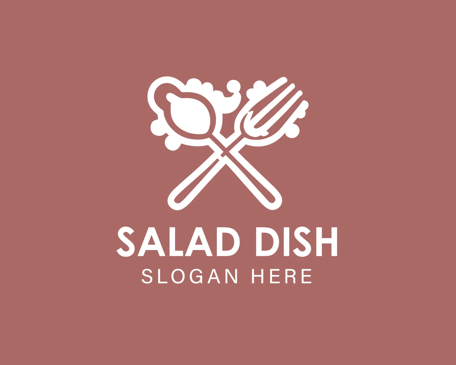 Salad dish customizable logo design #33965