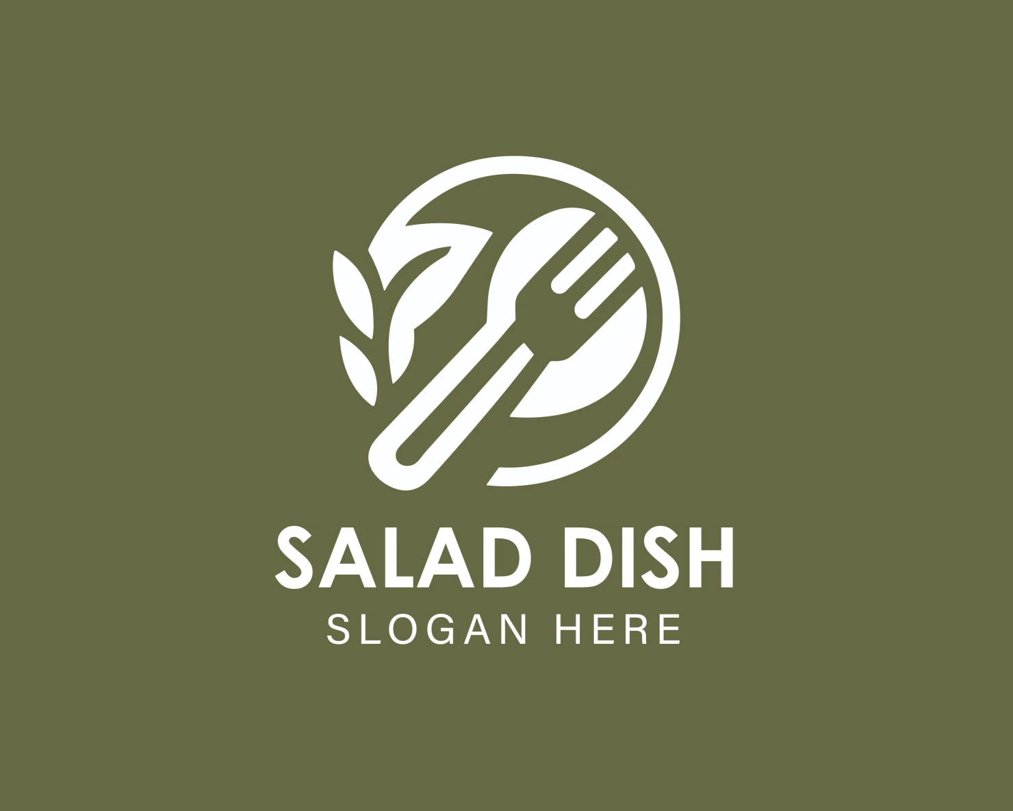 Salad dish customizable logo design #33966