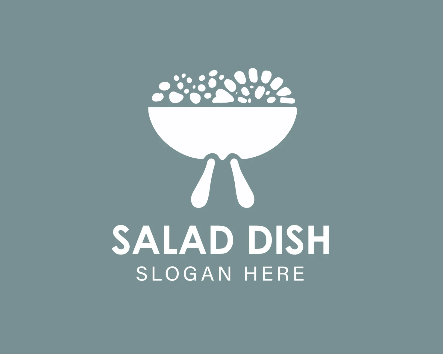 Salad dish customizable logo design #33967