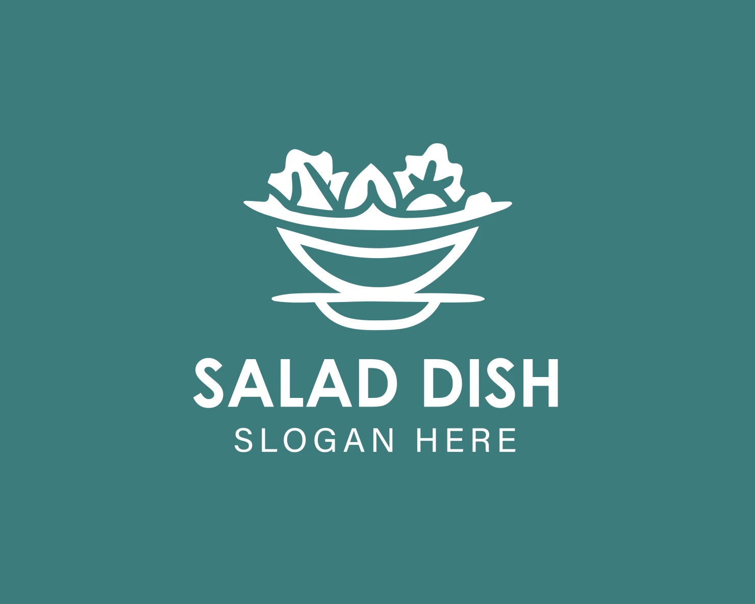 Salad dish customizable logo design #33969