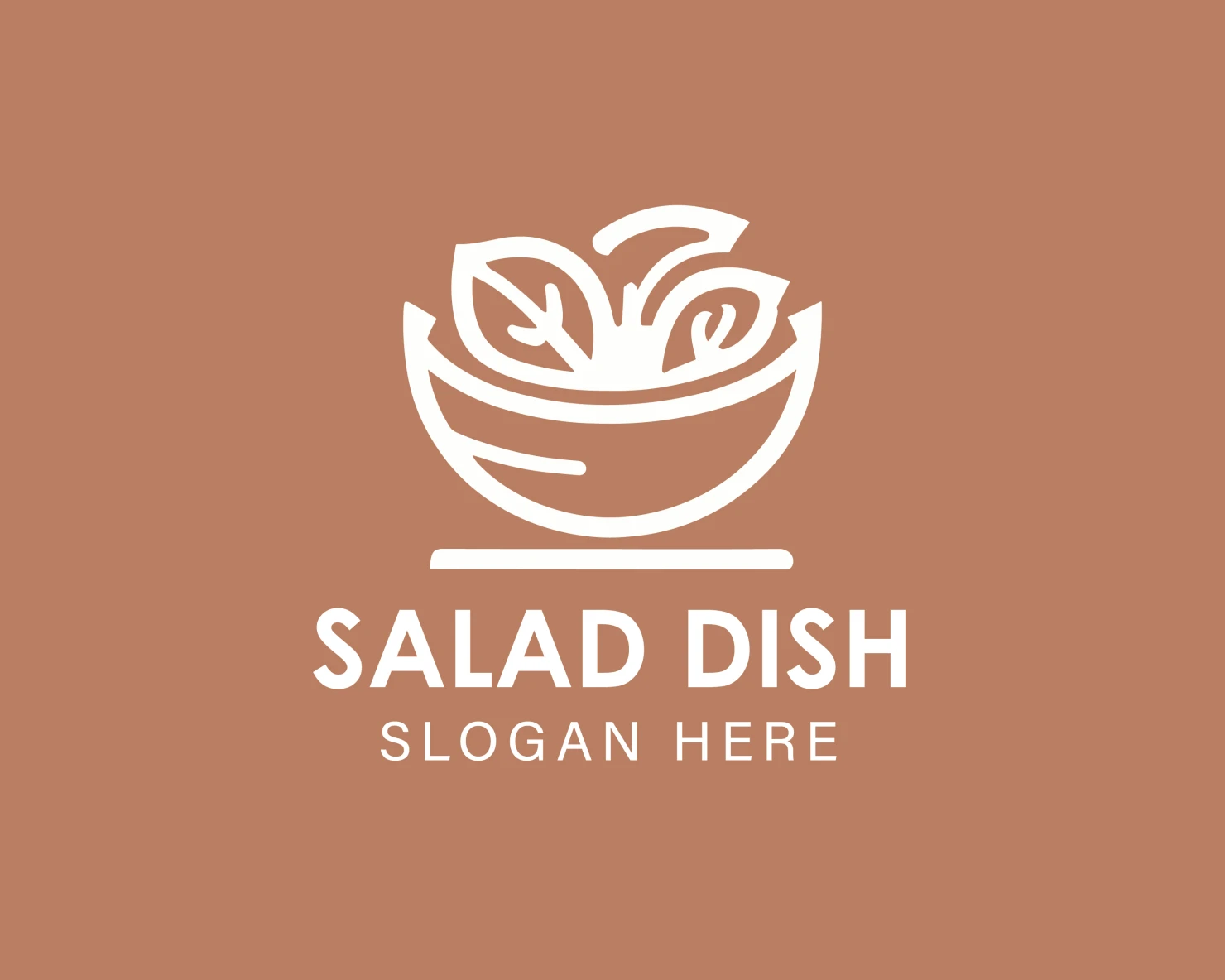 Salad dish customizable logo design #33970