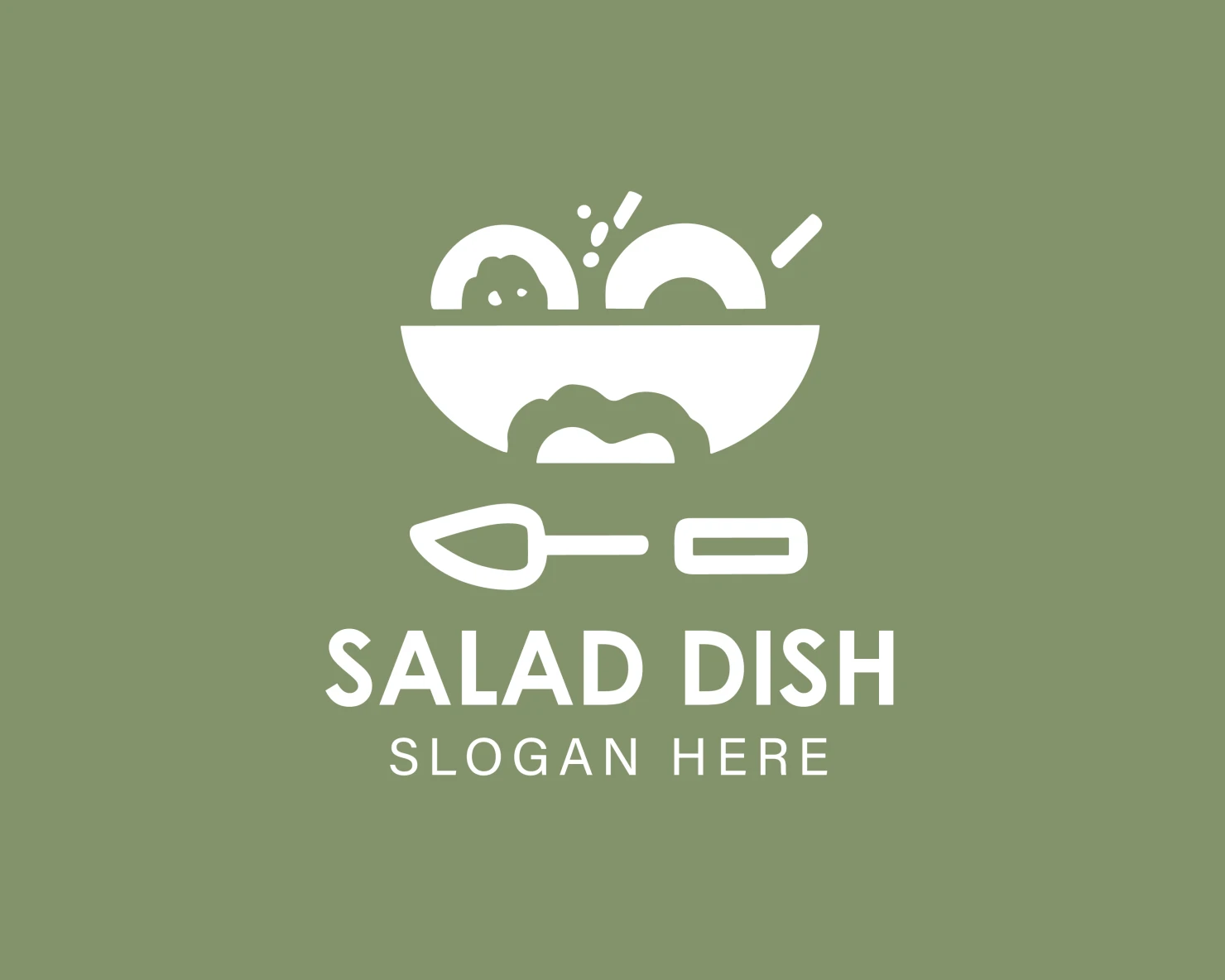 Salad dish customizable logo design #33971