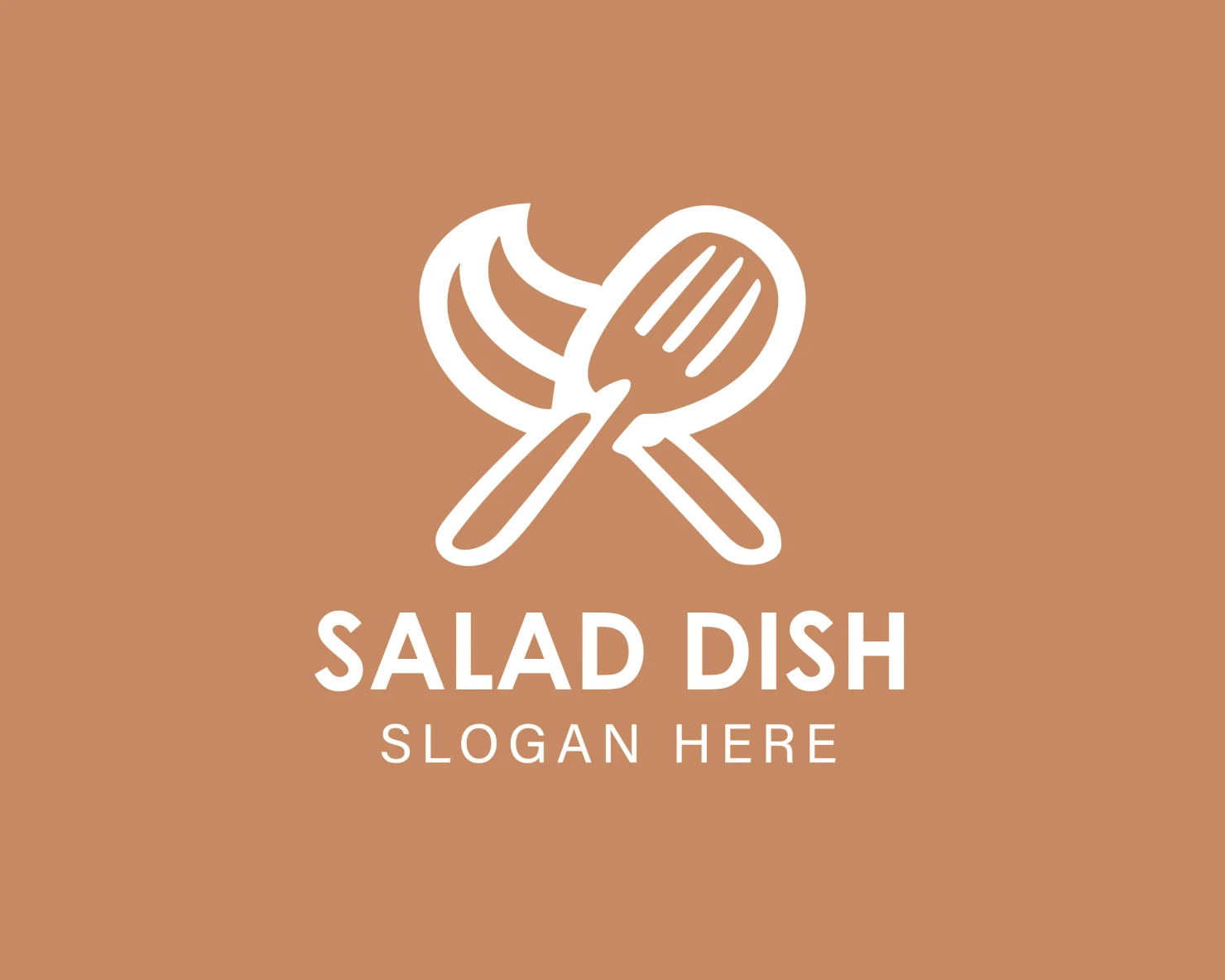 Salad dish customizable logo design #33972