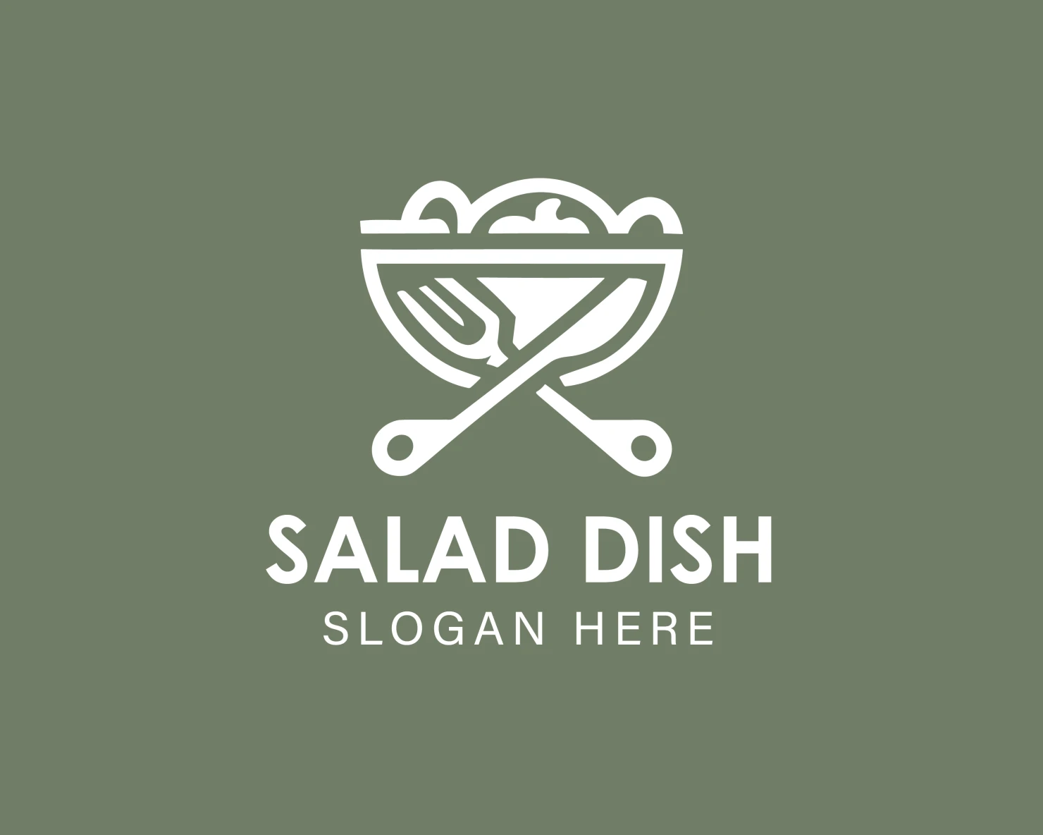 Salad dish customizable logo design #33973