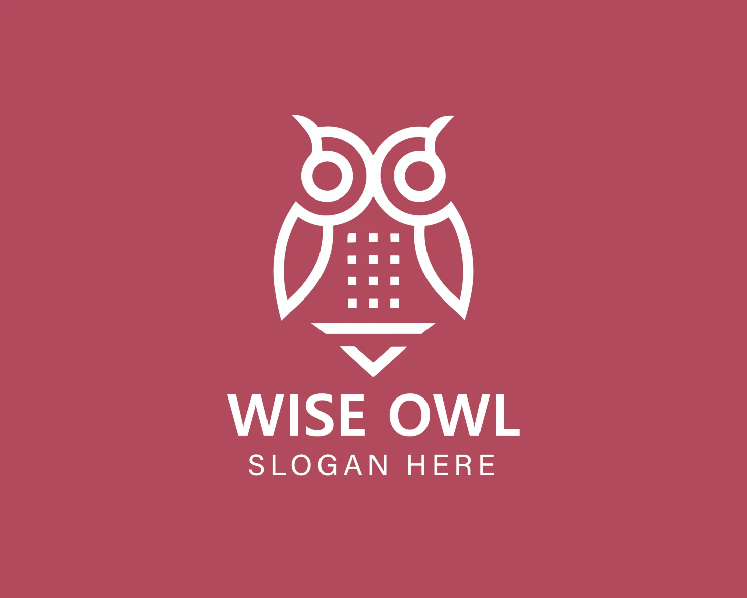 Wise owl customizable logo design #33991