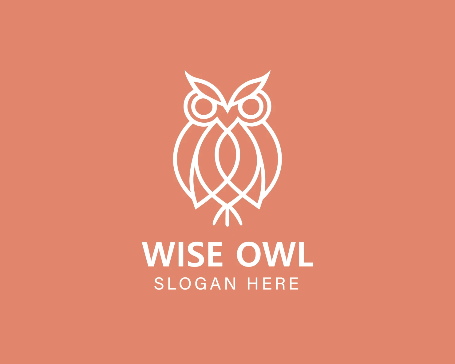 Wise owl customizable logo design #33992