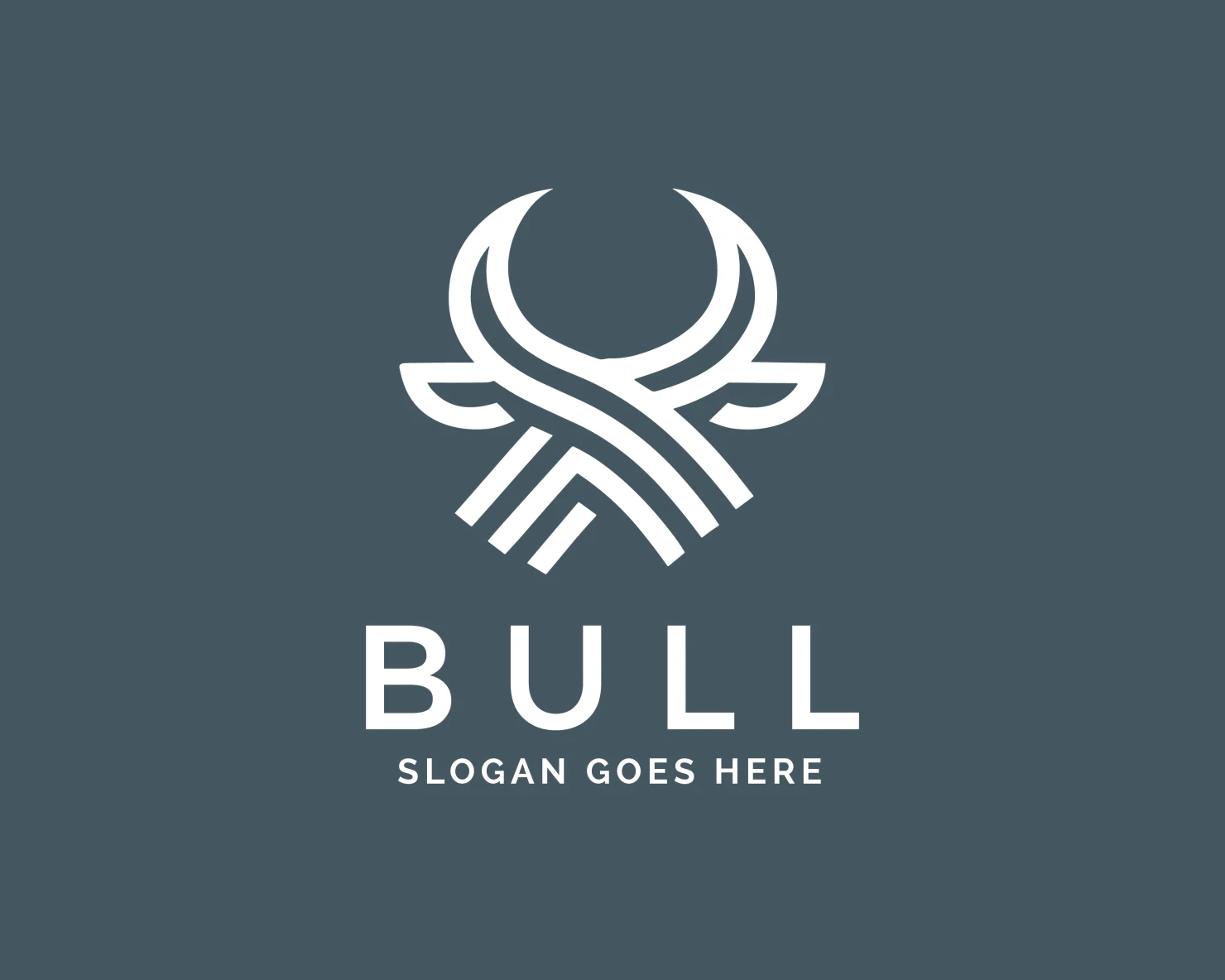 Bull customizable logo design #34006