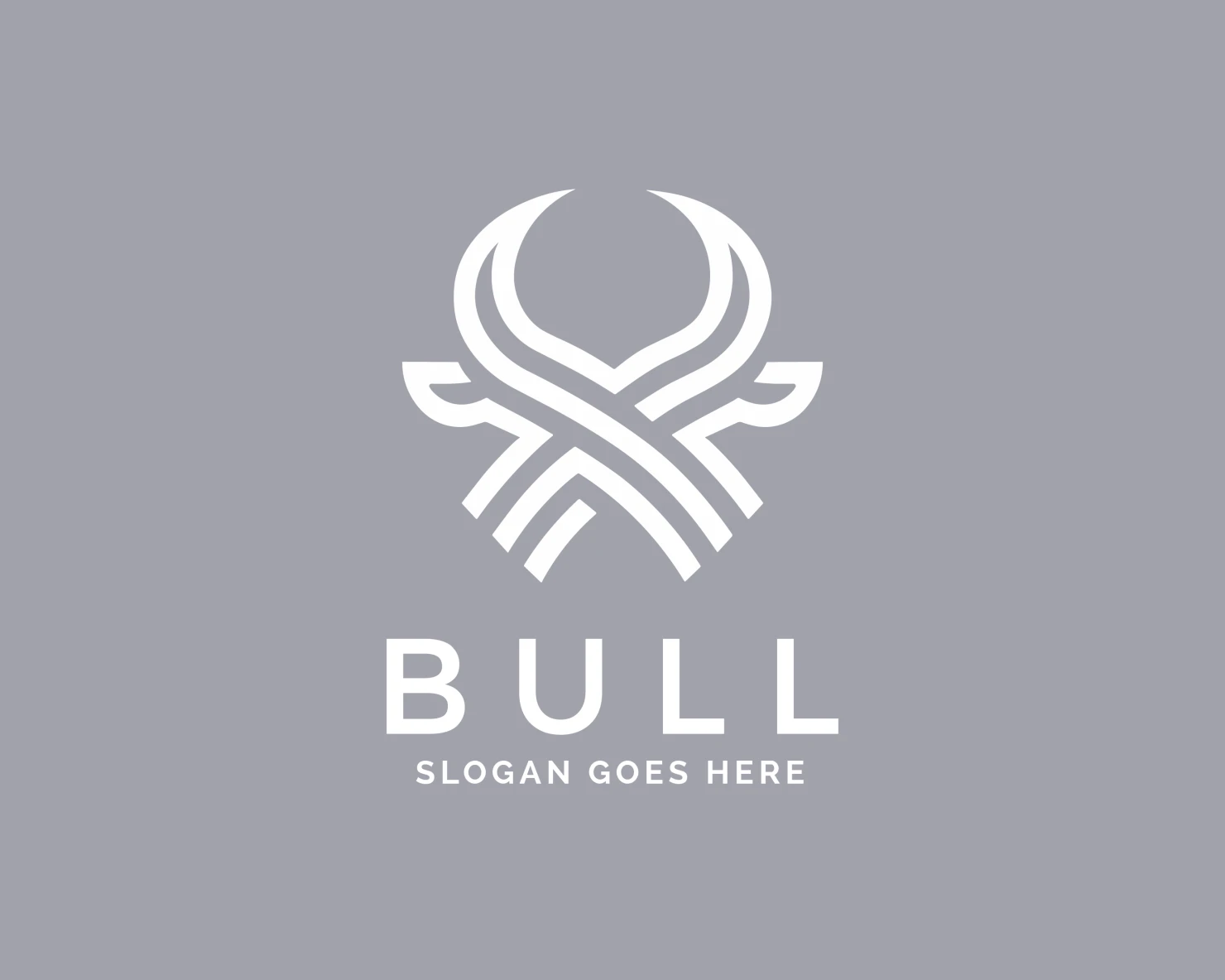 Bull customizable logo design #34007
