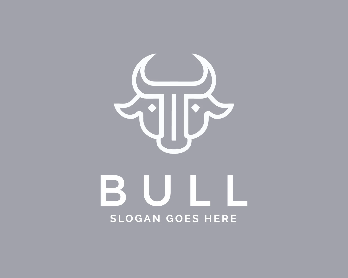 Bull customizable logo design #34009
