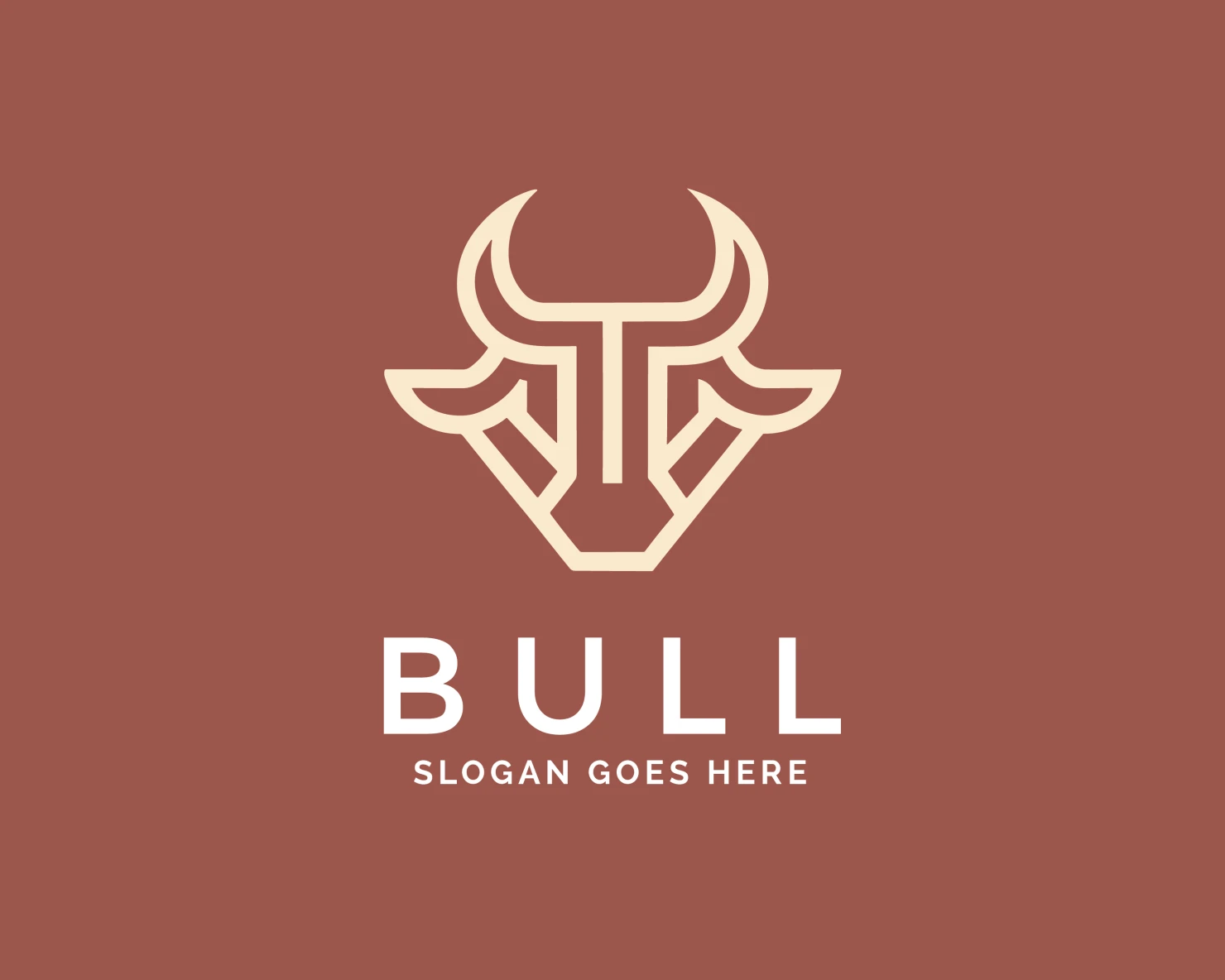 Bull customizable logo design #34011