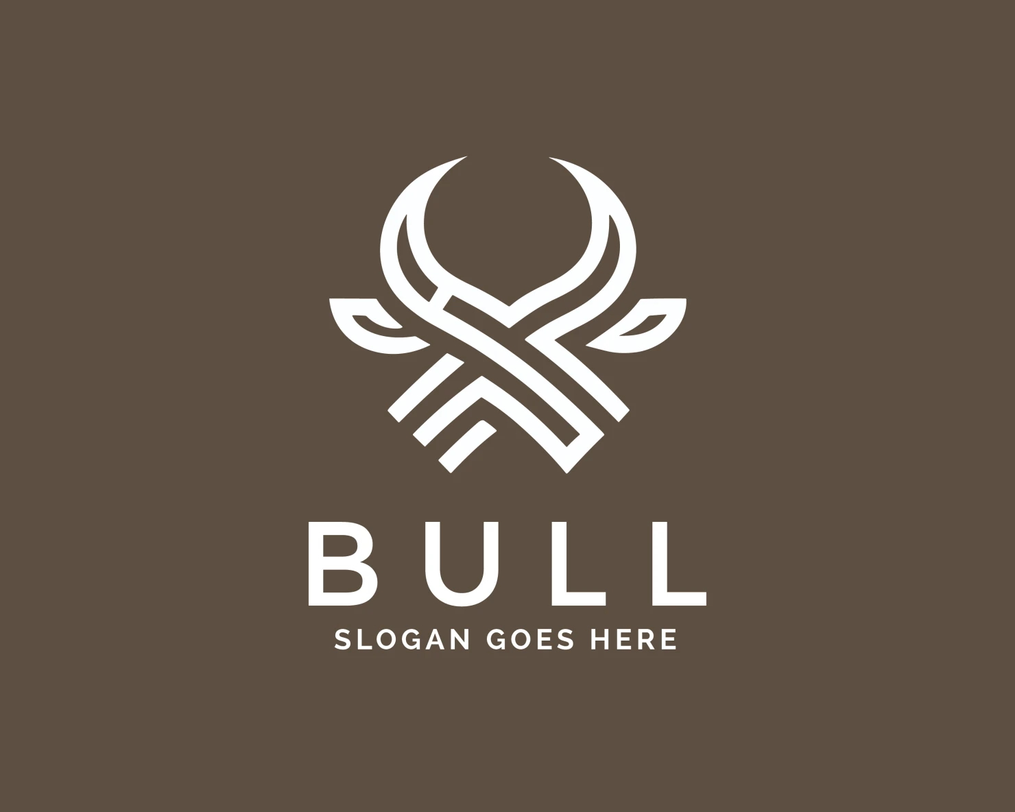 Bull customizable logo design #34013