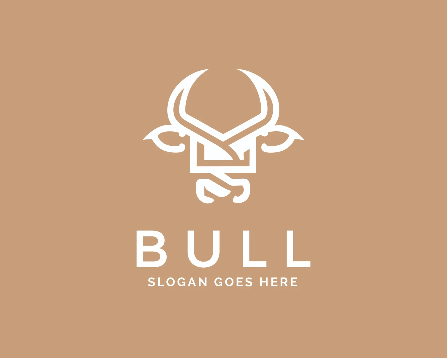 Bull customizable logo design #34014