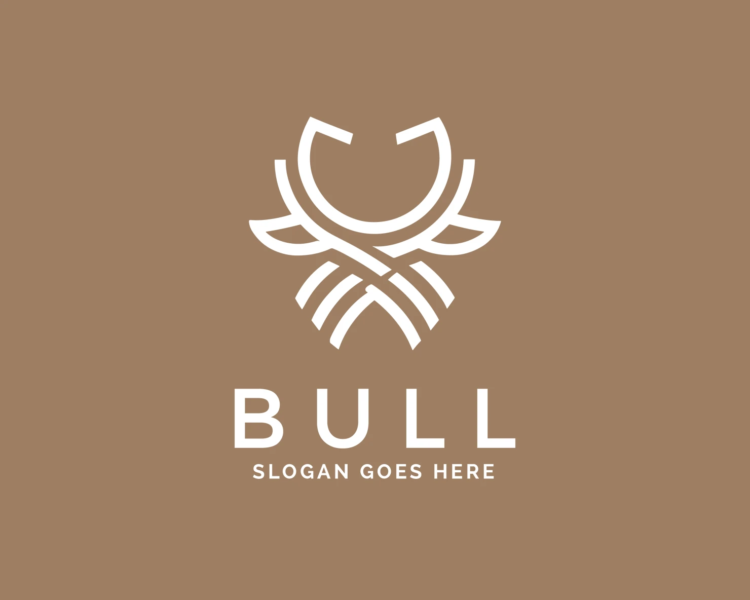 Bull customizable logo design #34018