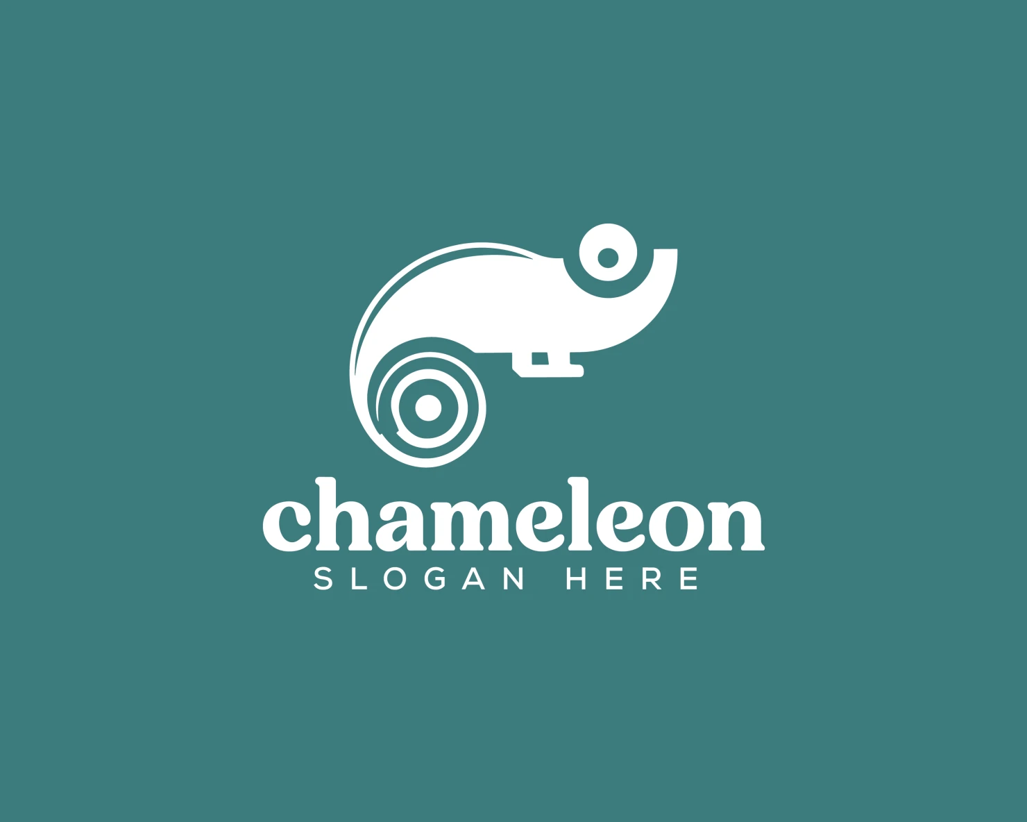 Chameleon customizable logo design #34027
