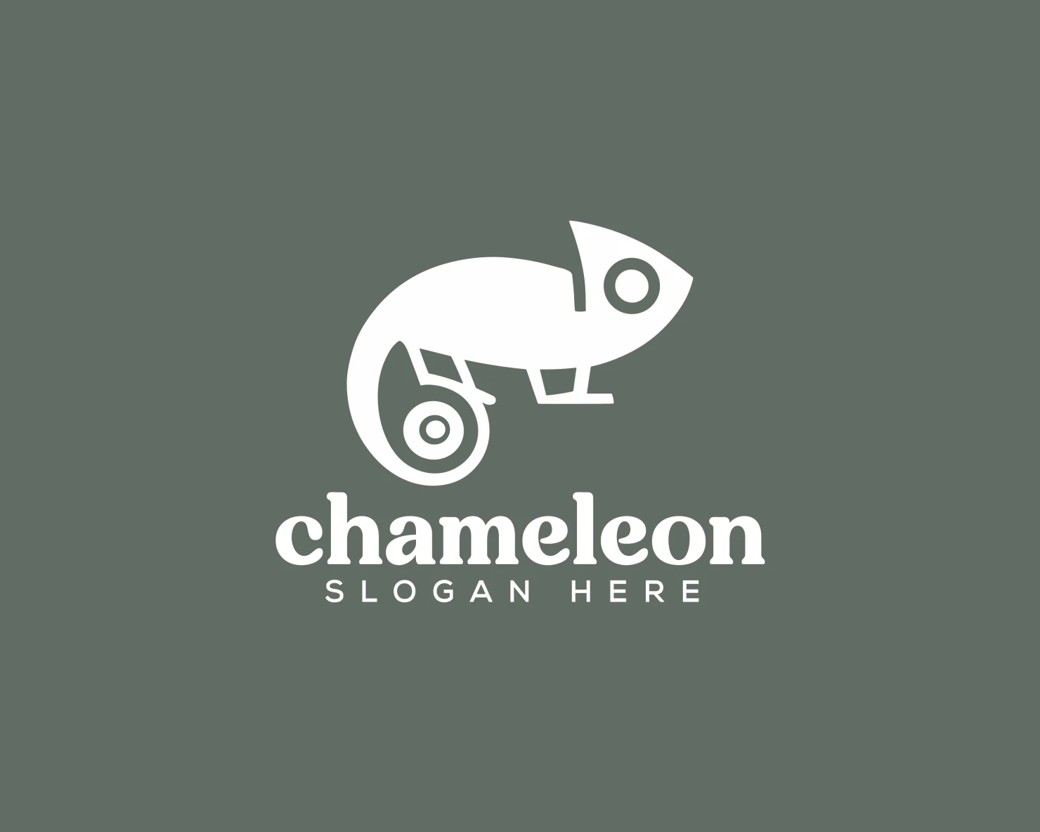Chameleon customizable logo design #34030