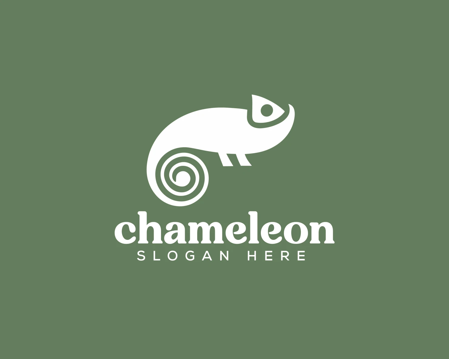 Chameleon customizable logo design #34033