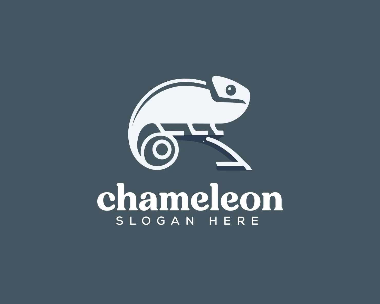 Chameleon customizable logo design #34035