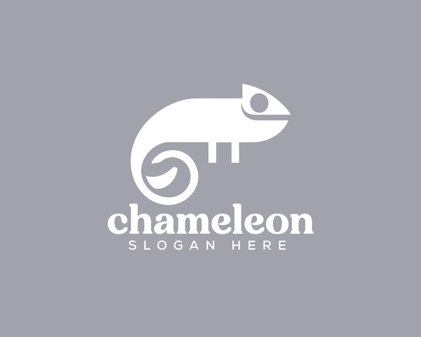 Chameleon customizable logo design #34036