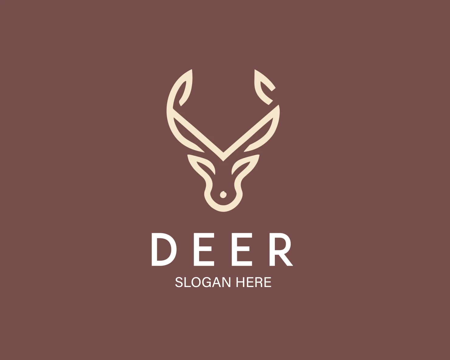 Deer customizable logo design #34039