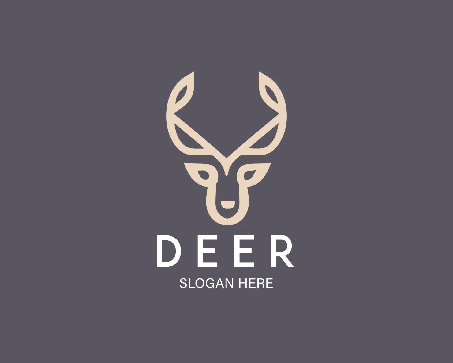Deer customizable logo design #34041