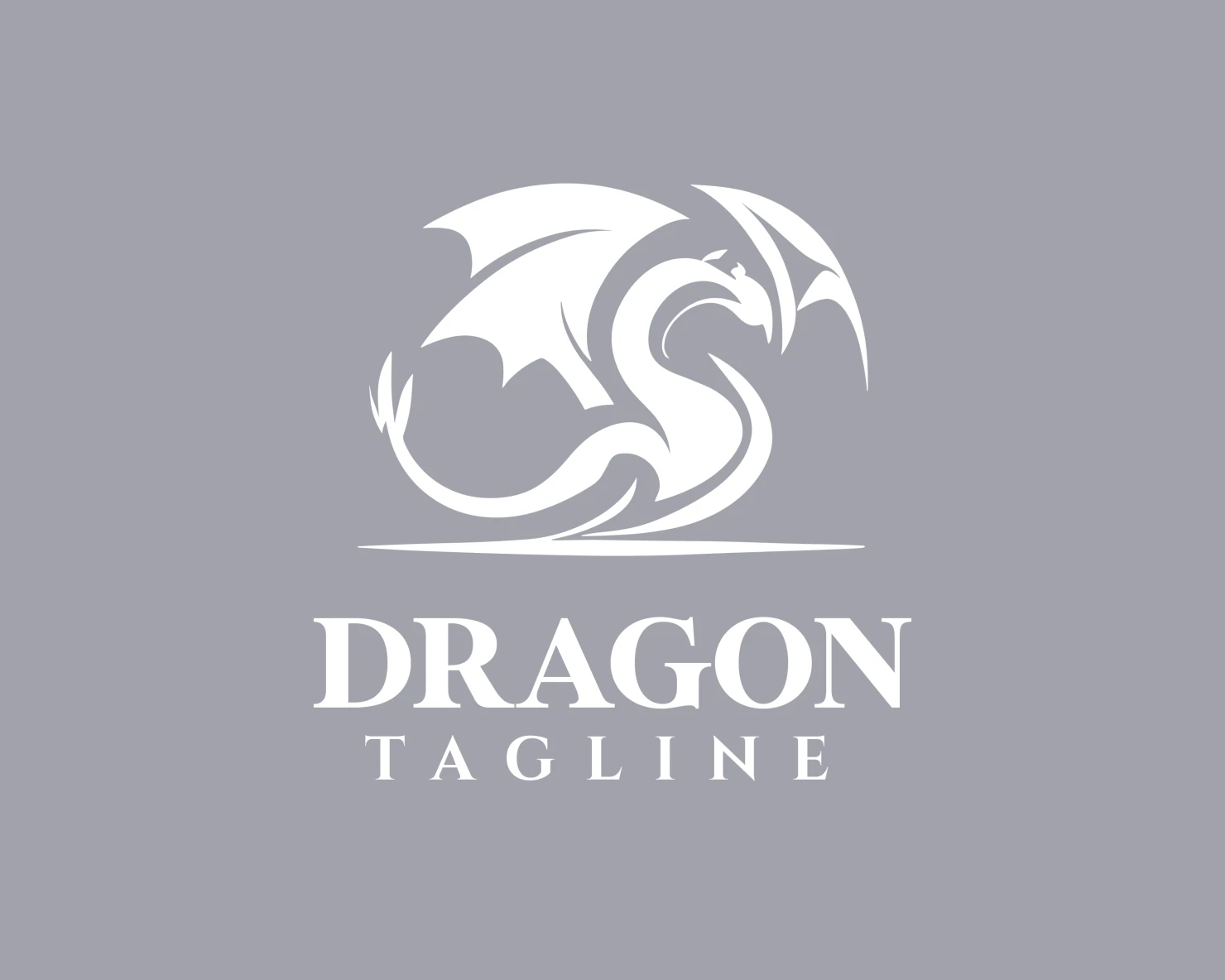 Dragon customizable logo design #34043