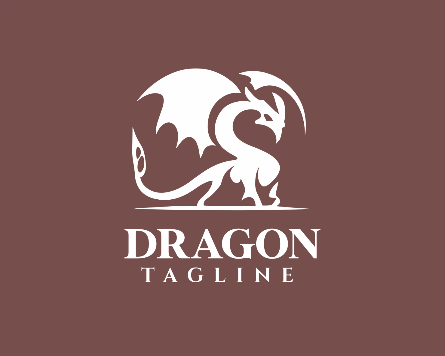 Dragon customizable logo design #34044