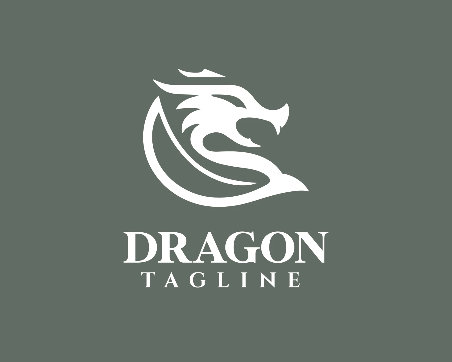 Dragon customizable logo design #34046