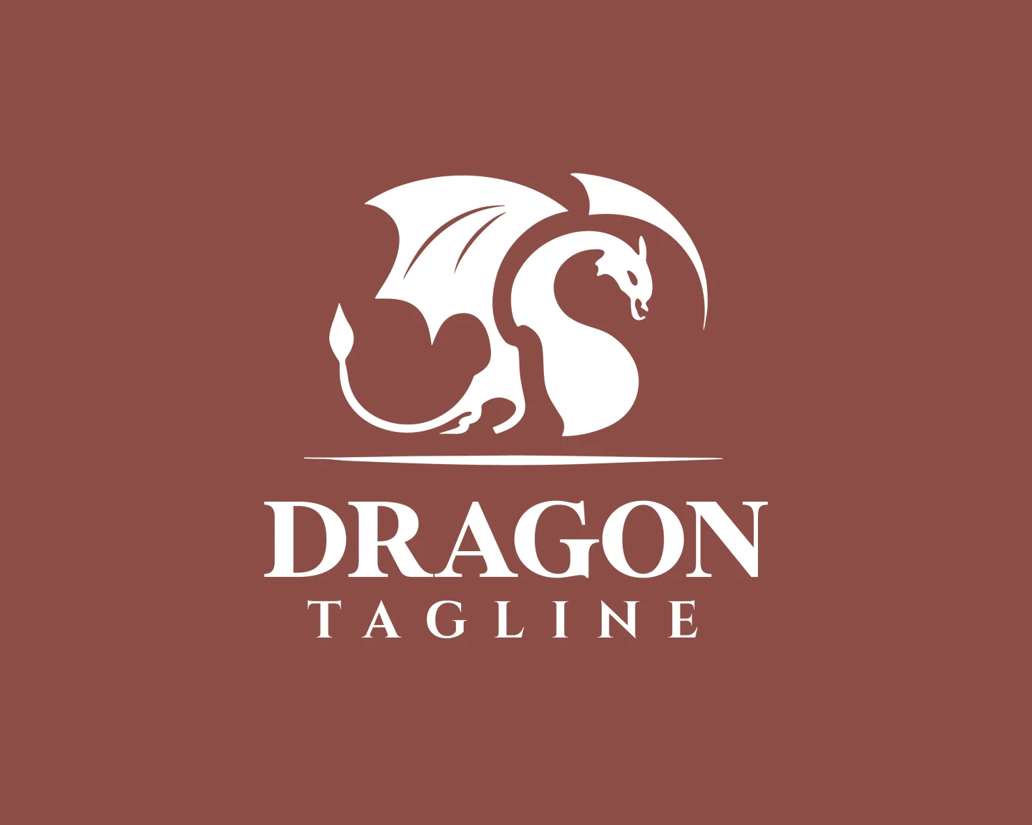 Dragon customizable logo design #34047