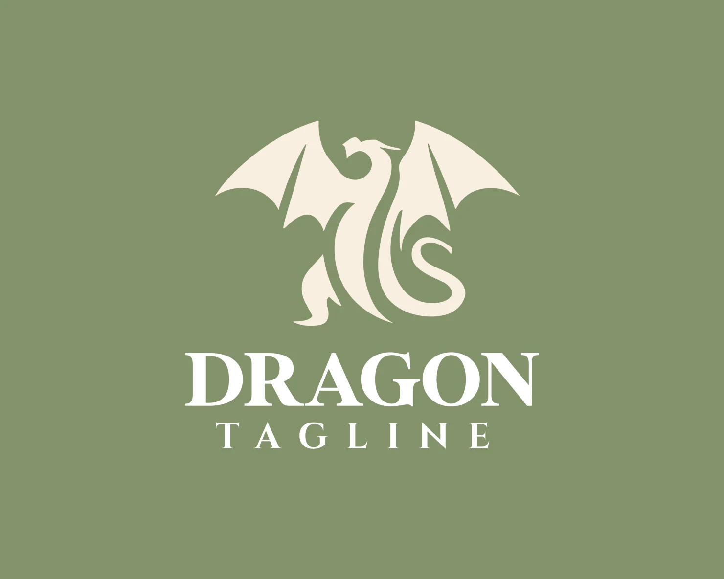 Dragon customizable logo design #34048