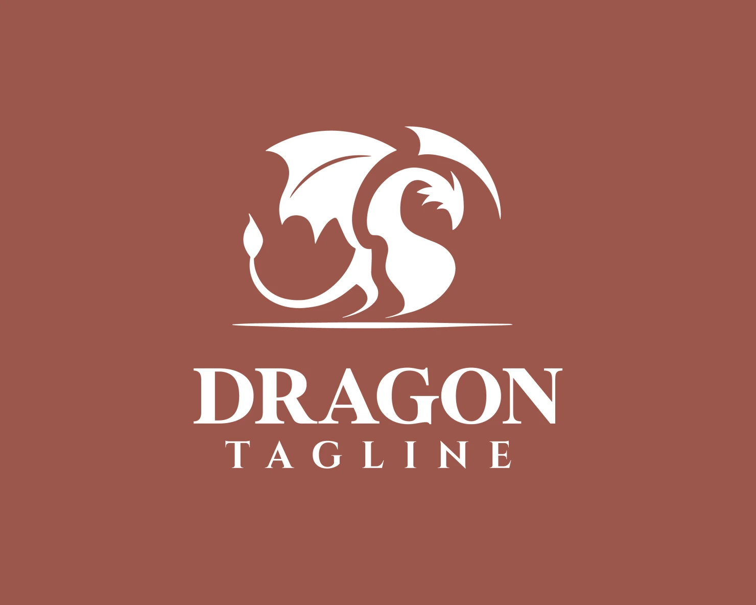 Dragon customizable logo design #34049