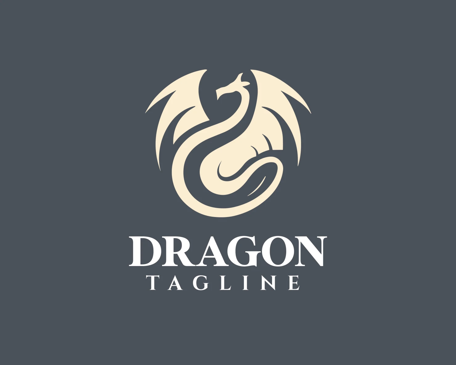 Dragon customizable logo design #34050