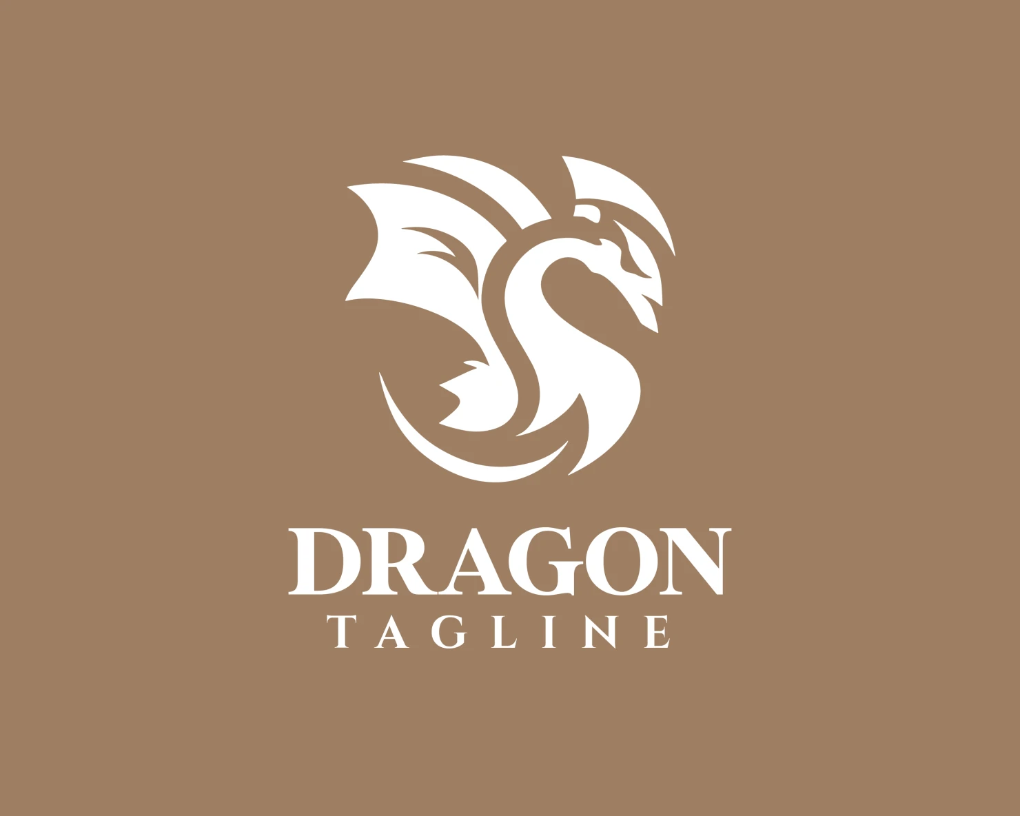 Dragon customizable logo design #34051
