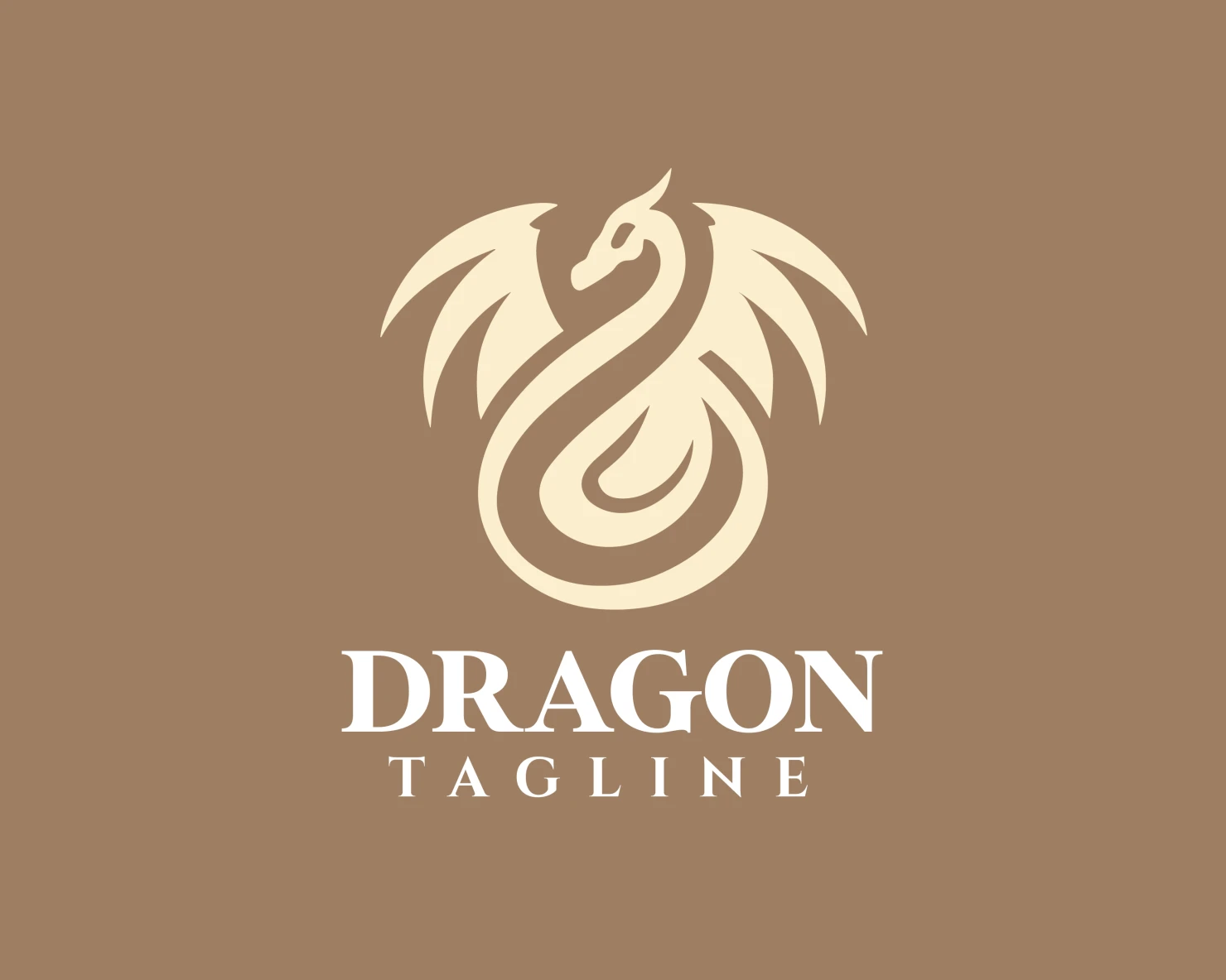 Dragon customizable logo design #34052