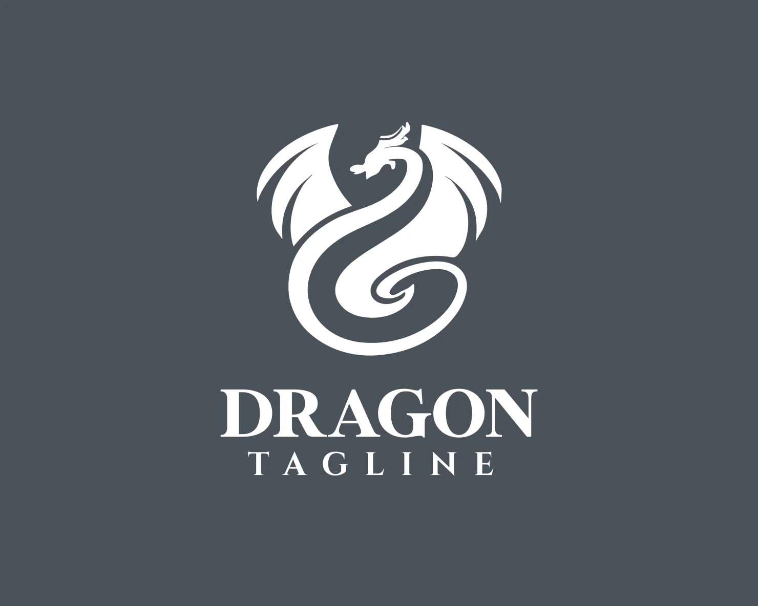 Dragon customizable logo design #34053