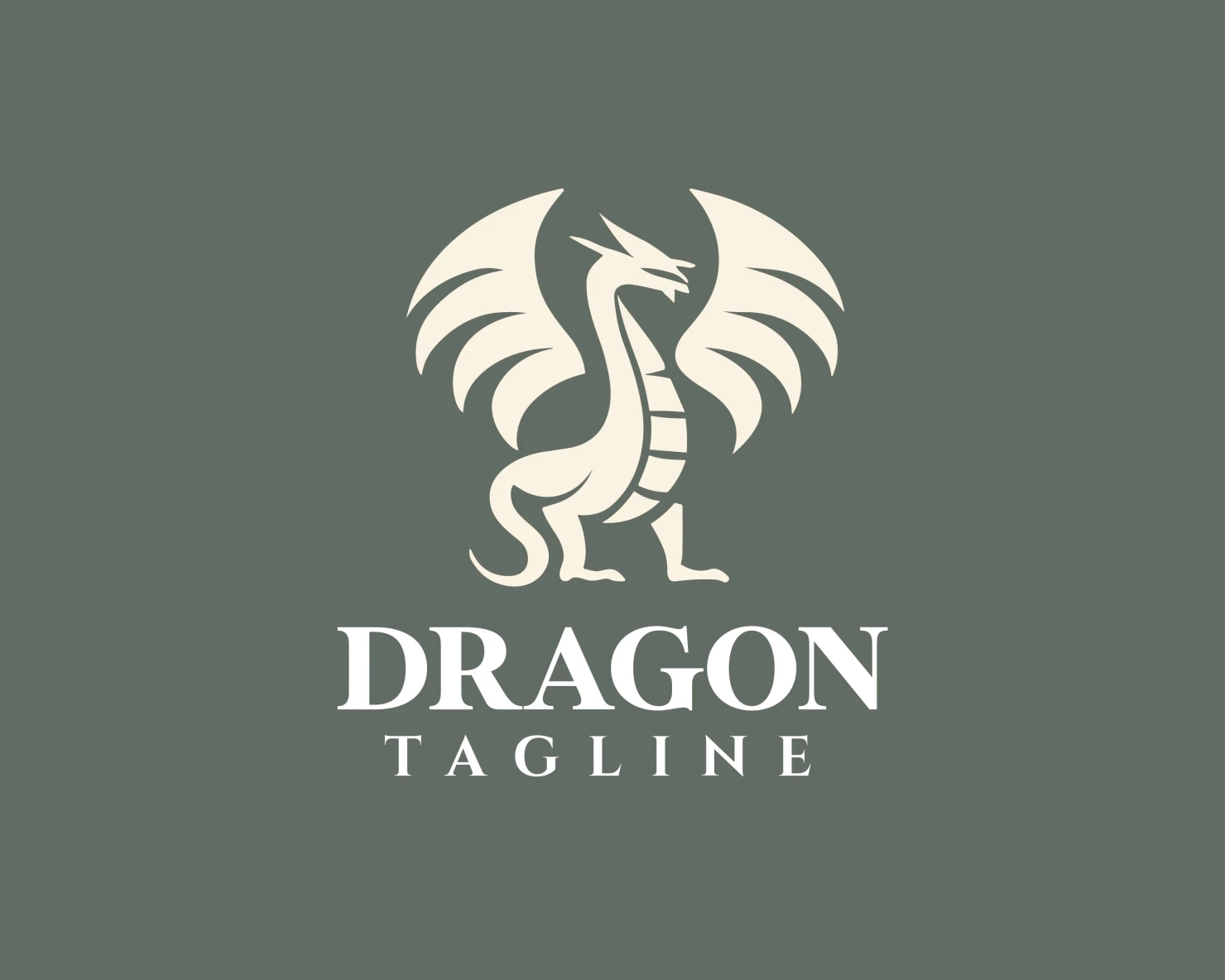 Dragon customizable logo design #34055
