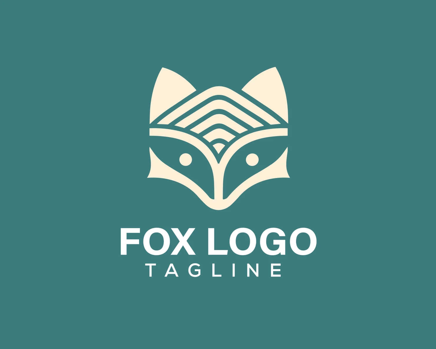 Fox customizable logo design #34061