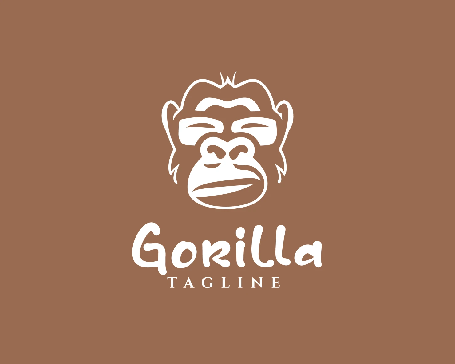 Gorilla customizable logo design #34082