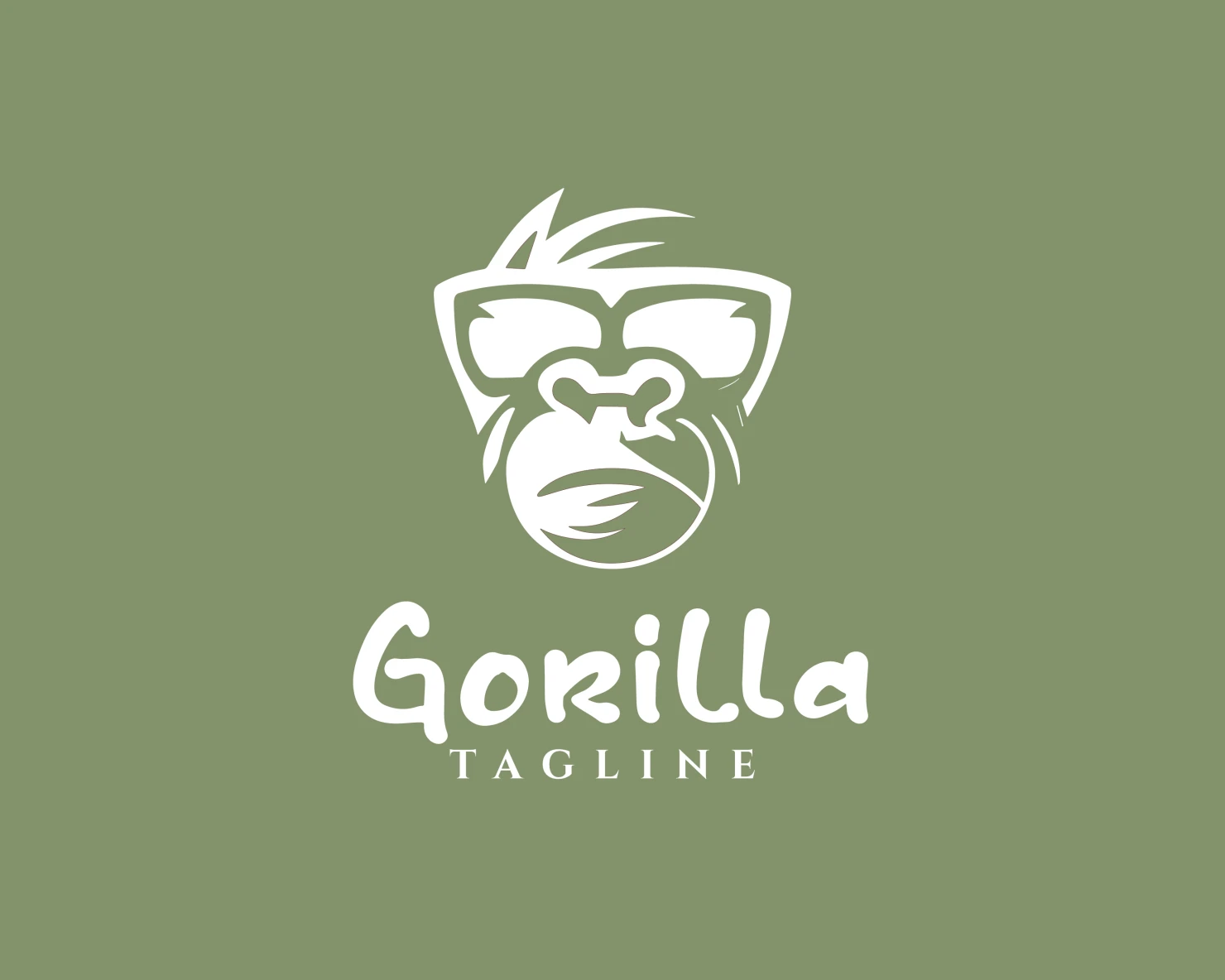 Gorilla customizable logo design #34084