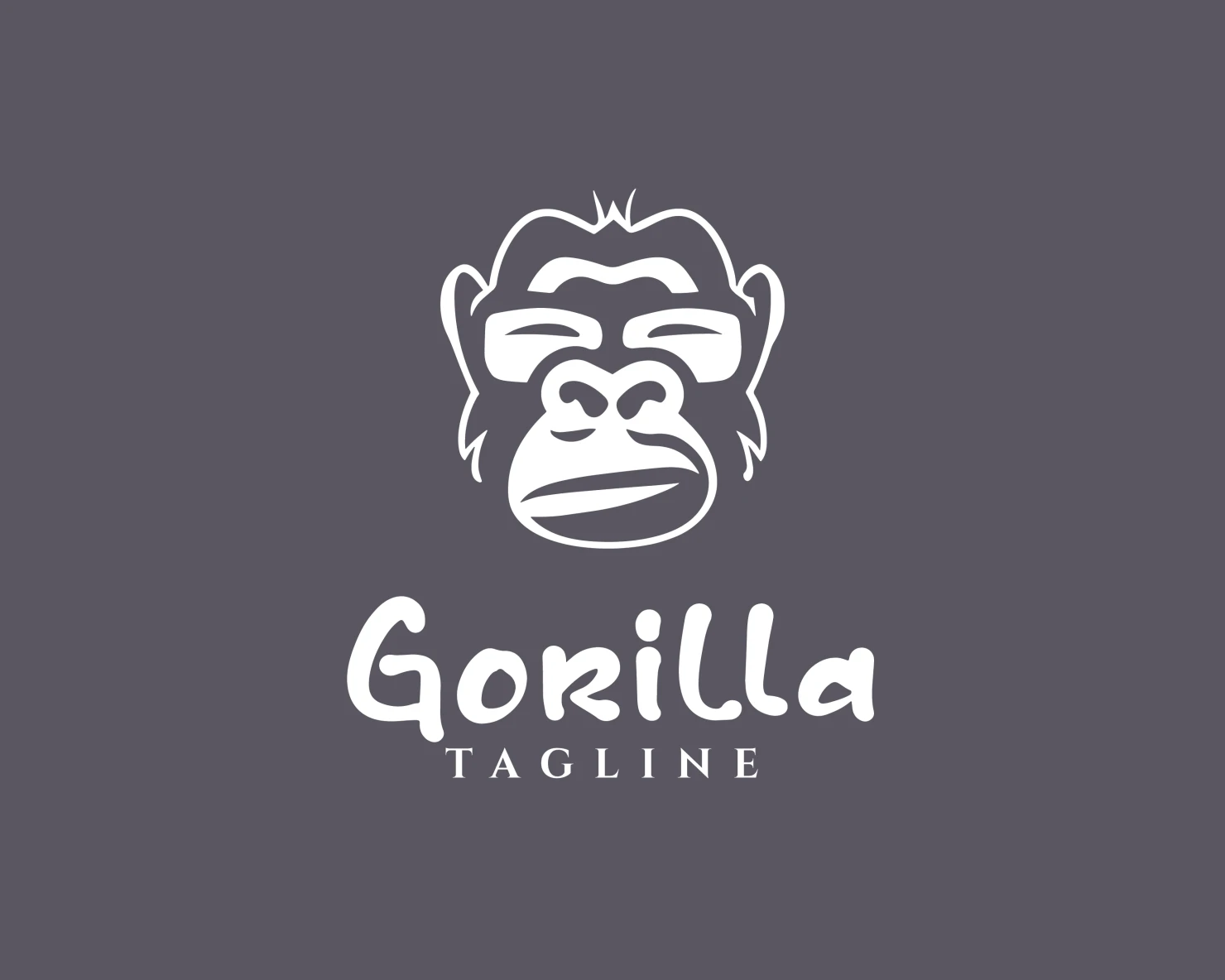 Gorilla customizable logo design #34086