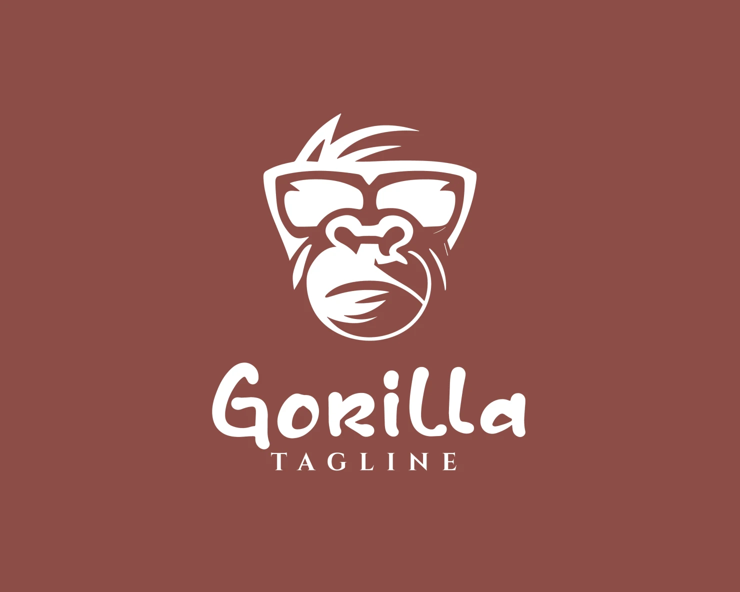 Gorilla customizable logo design #34088