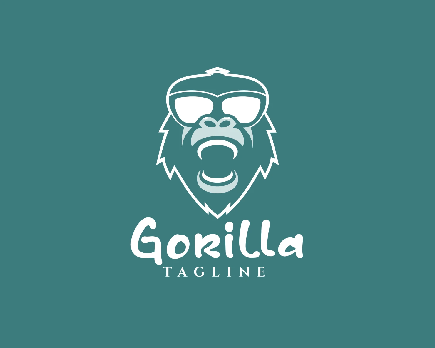 Gorilla customizable logo design #34089