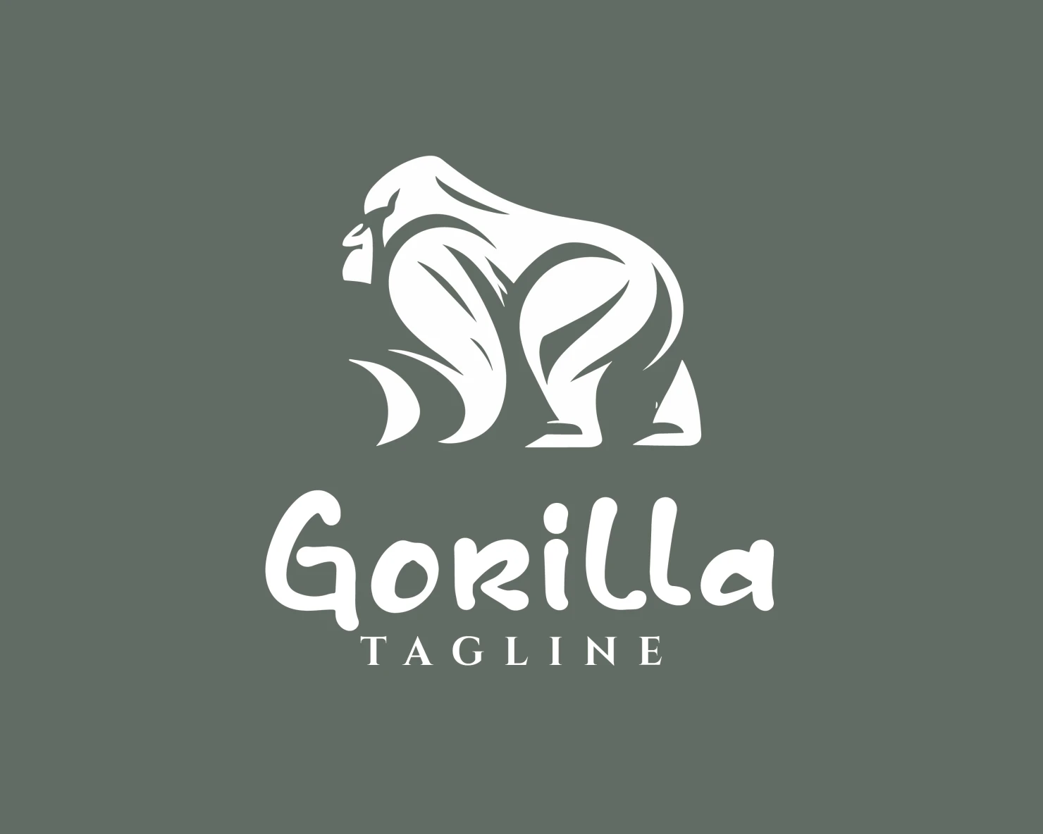 Gorilla customizable logo design #34090