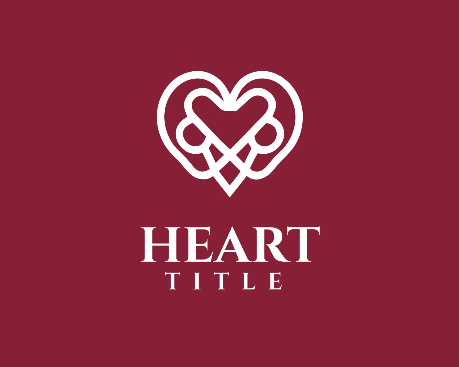Heart customizable logo design #34102