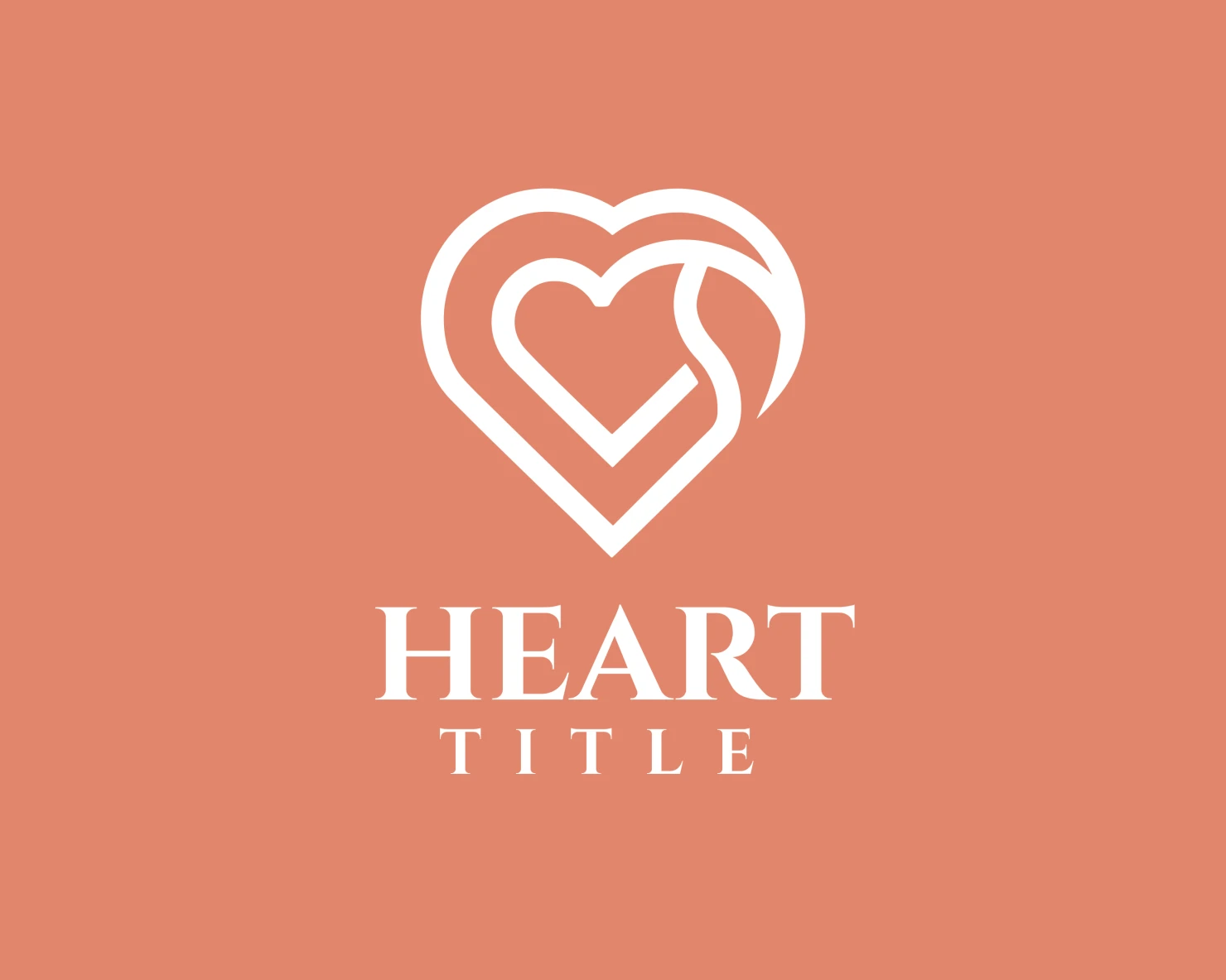 Heart customizable logo design #34103