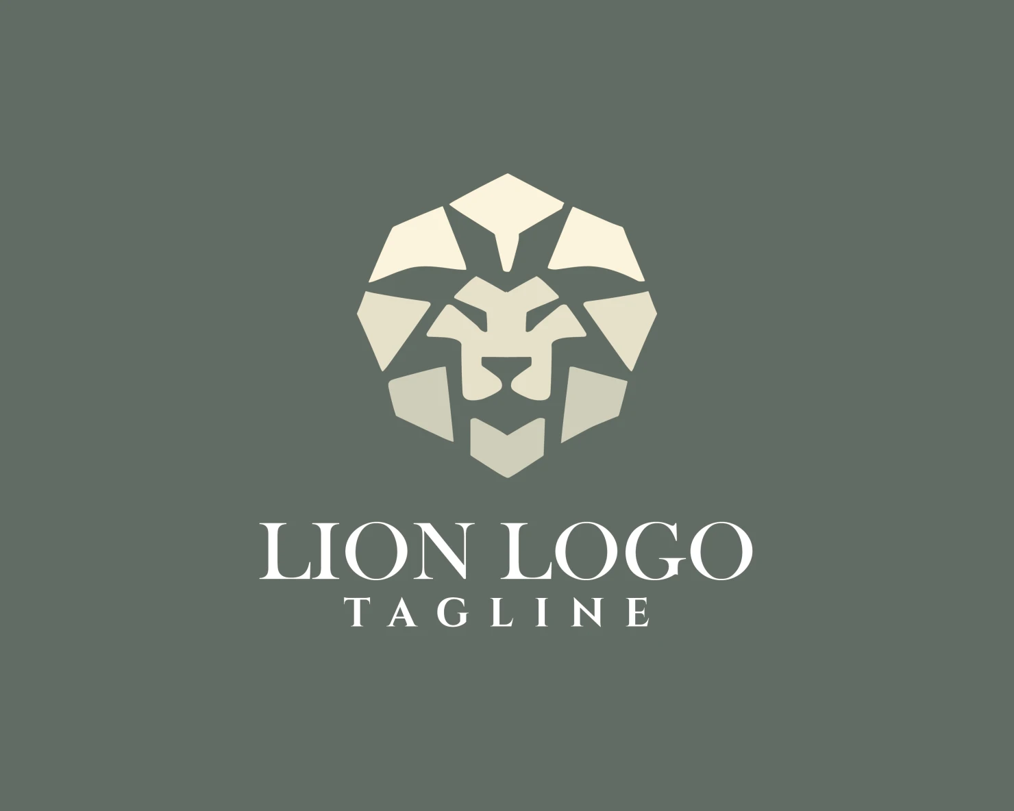 Lion customizable logo design #34105