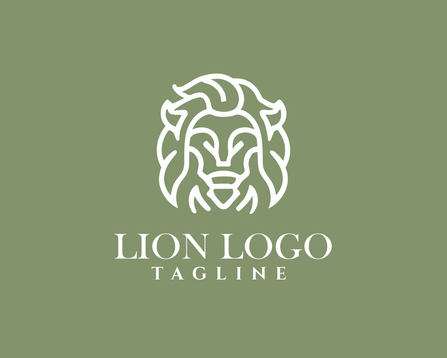 Lion customizable logo design #34110