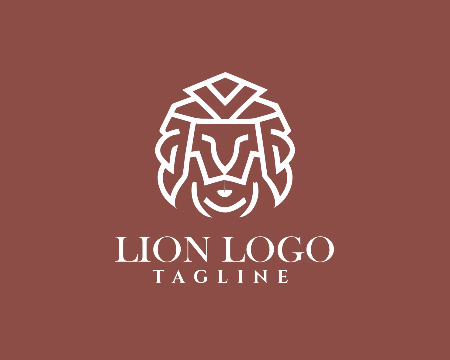 Lion customizable logo design #34111