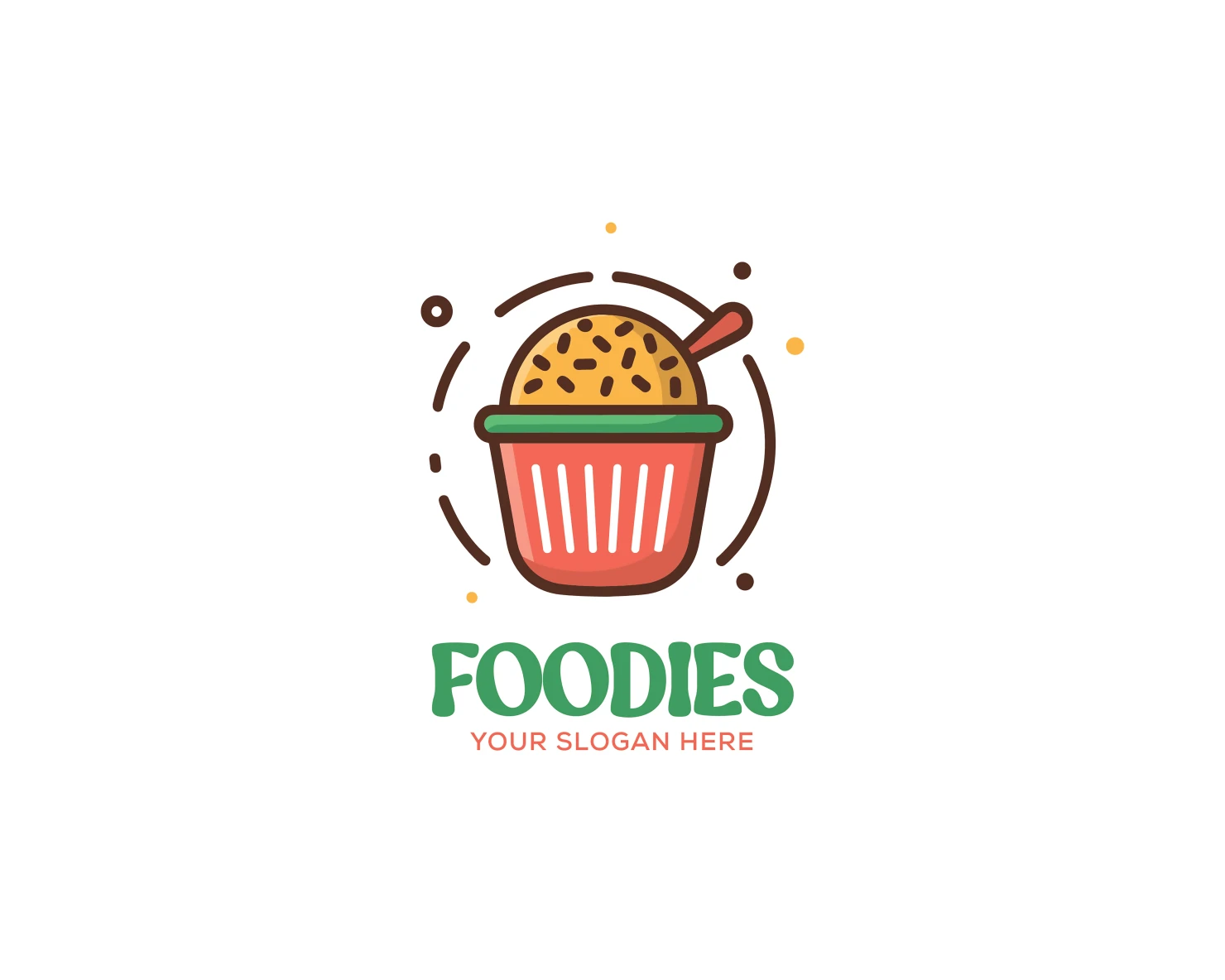 Foods customizable logo set design #34140