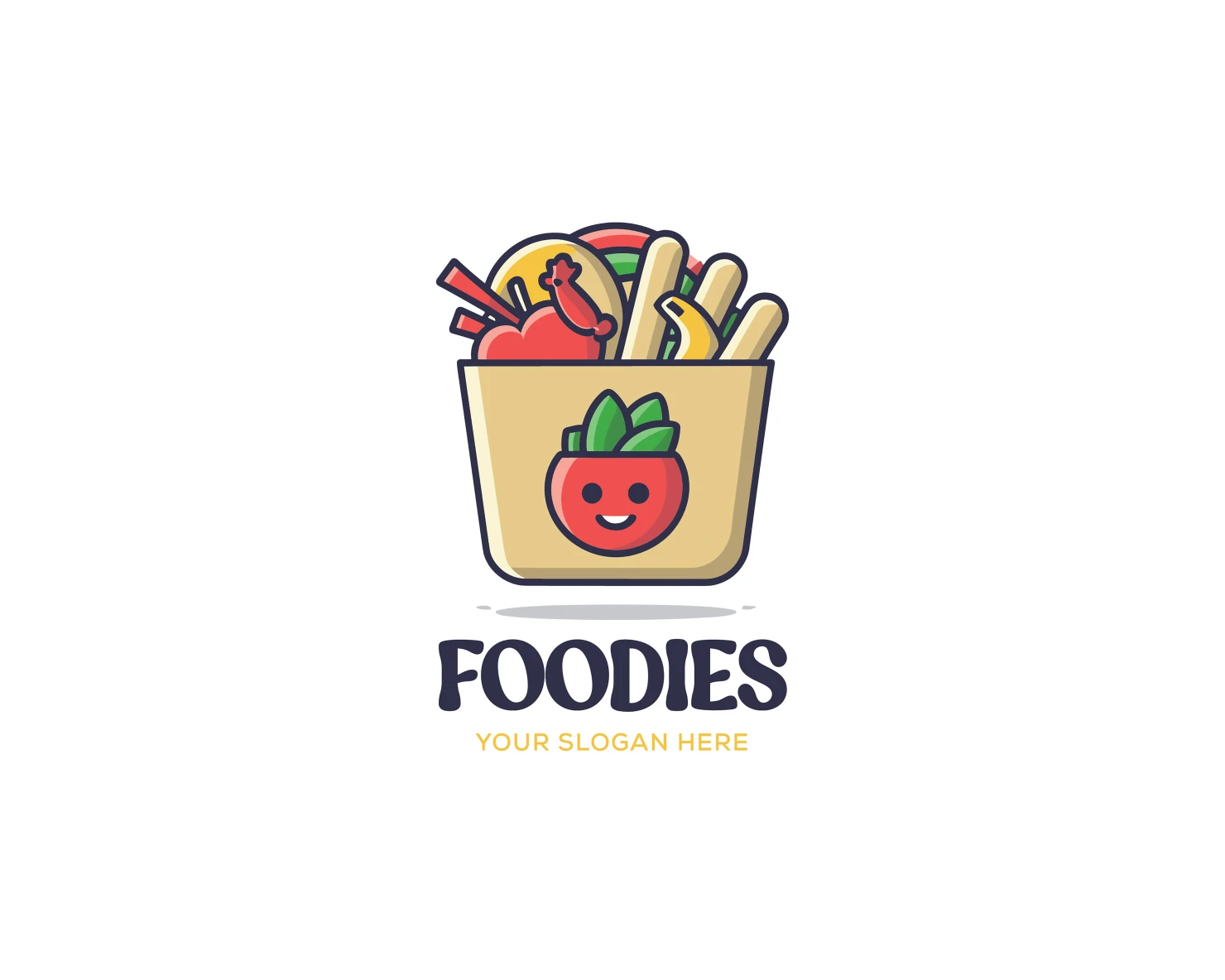 Foods customizable logo set design #34142