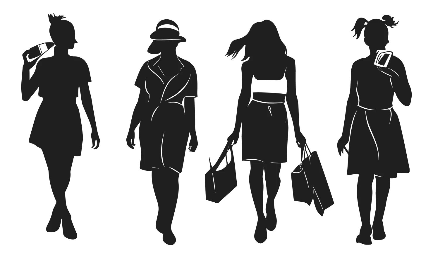 Women customizable silhouette set design #34144